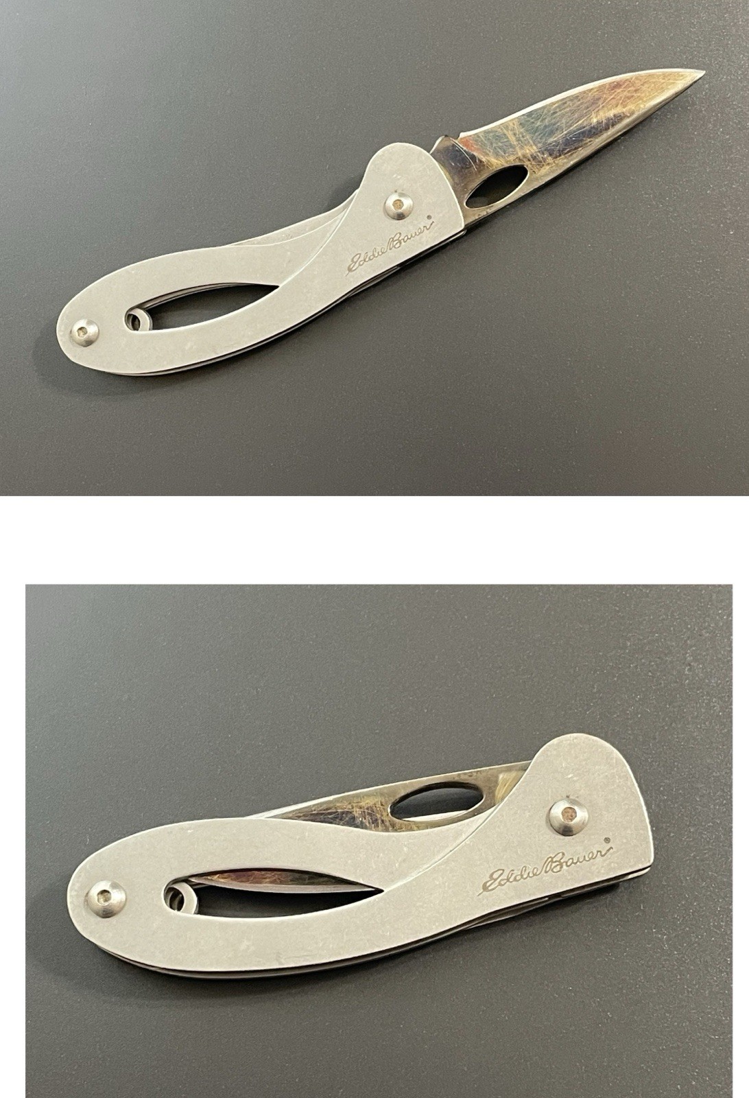Vintage Eddie Bauer Folding Pocket Knife Stainless