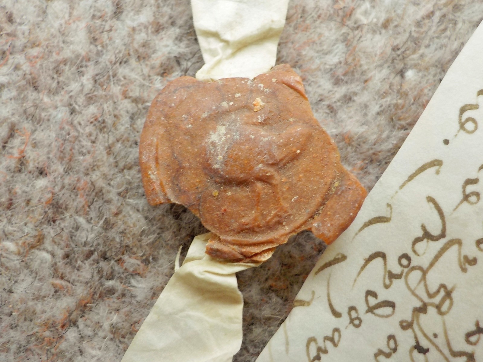 1617 Dunmow Essex 17th century Vellum Deed Document Latin English nice wax seal