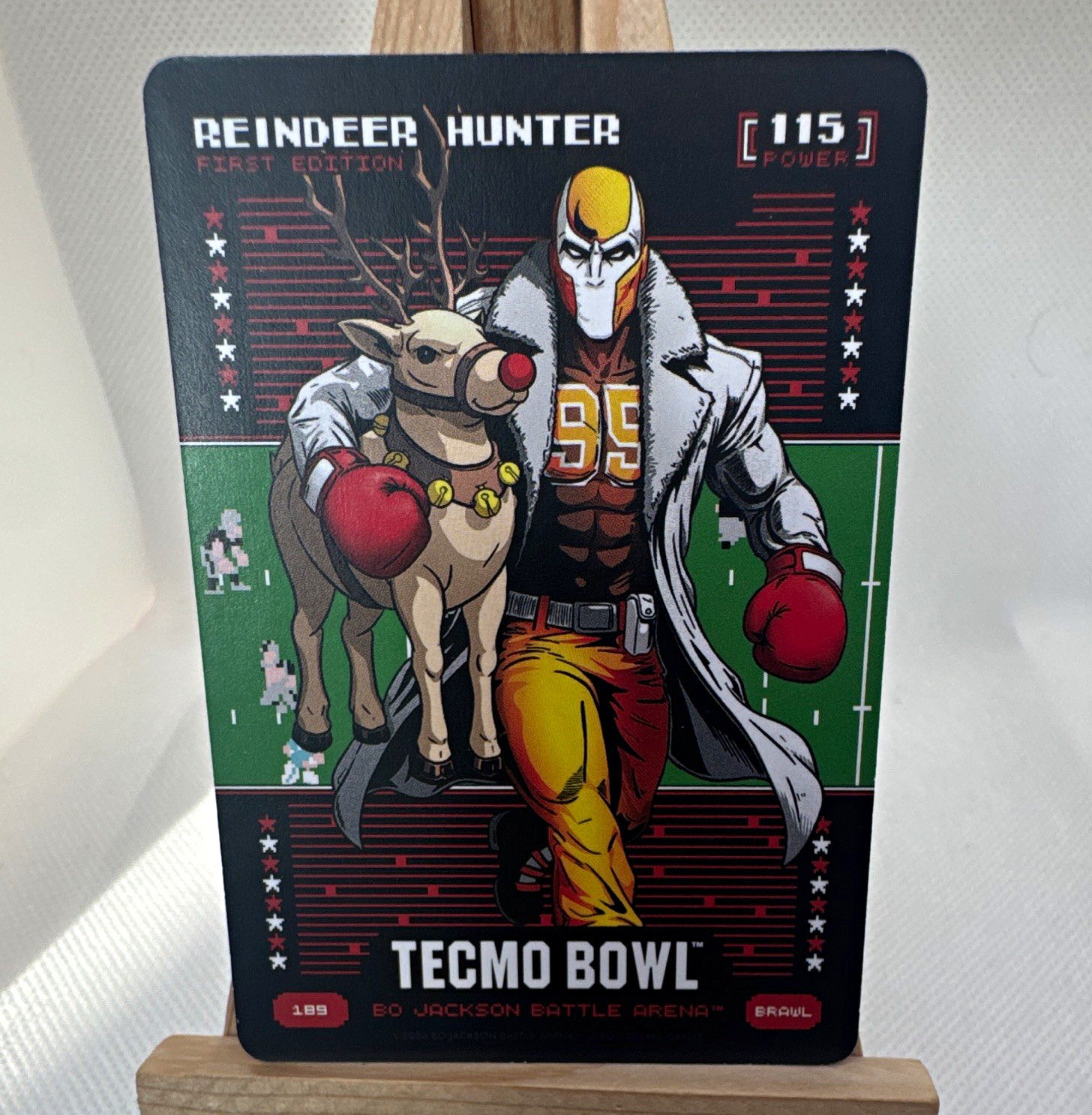 Tecmo Bowl First Edition Reindeer Hunter #189 Bo Jackson Battle Arena Card
