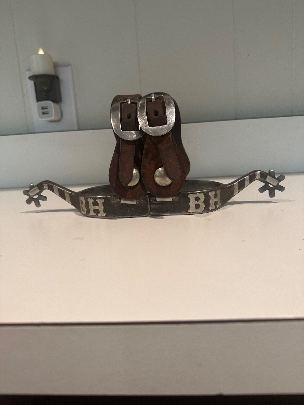 Vintage ENGRAVED Western Cowboy Spurs for Riding or Unique Collectible Decoratio