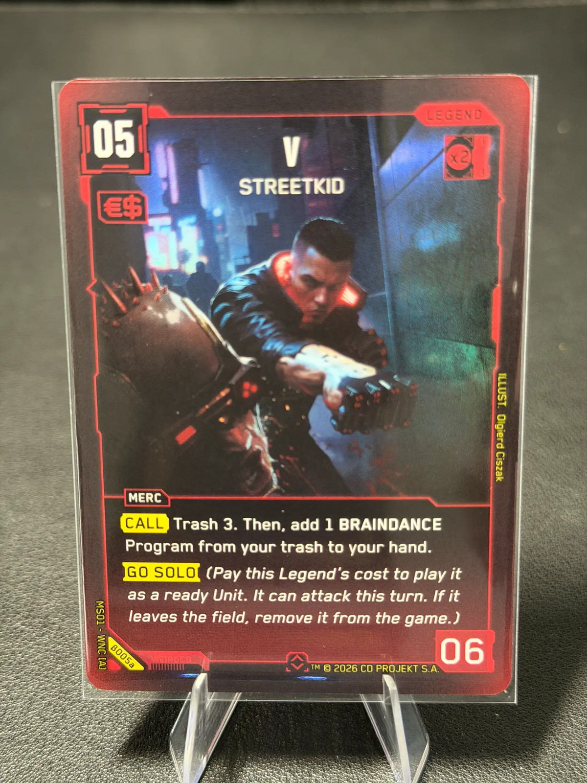 Cyberpunk TCG Beta V: Streetkid #β005a Rare  alt art