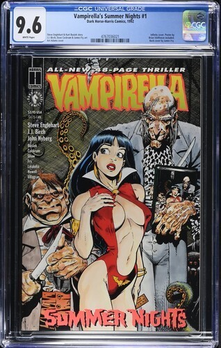 PRIMO:  VAMPIRELLA Summer NIGHTS #1 Harris comics 1992 NM+ 9.6 CGC