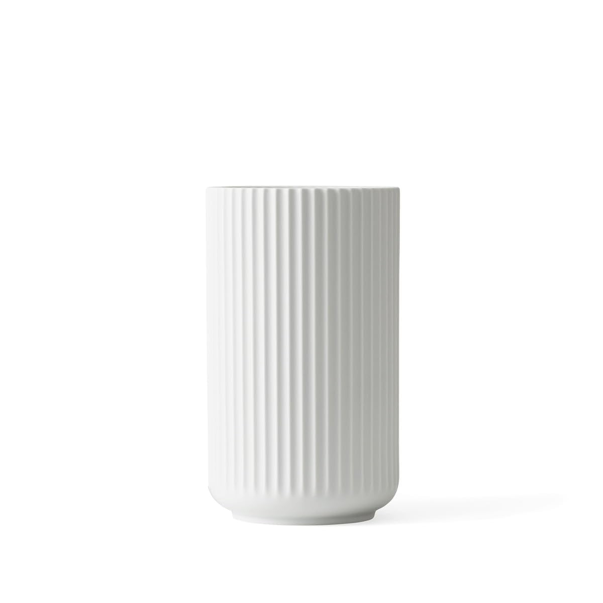 DANMARK LYNGBY Lyngby Porcelaen Ribbed Porcelain Vase White 4.9 Inch 200770