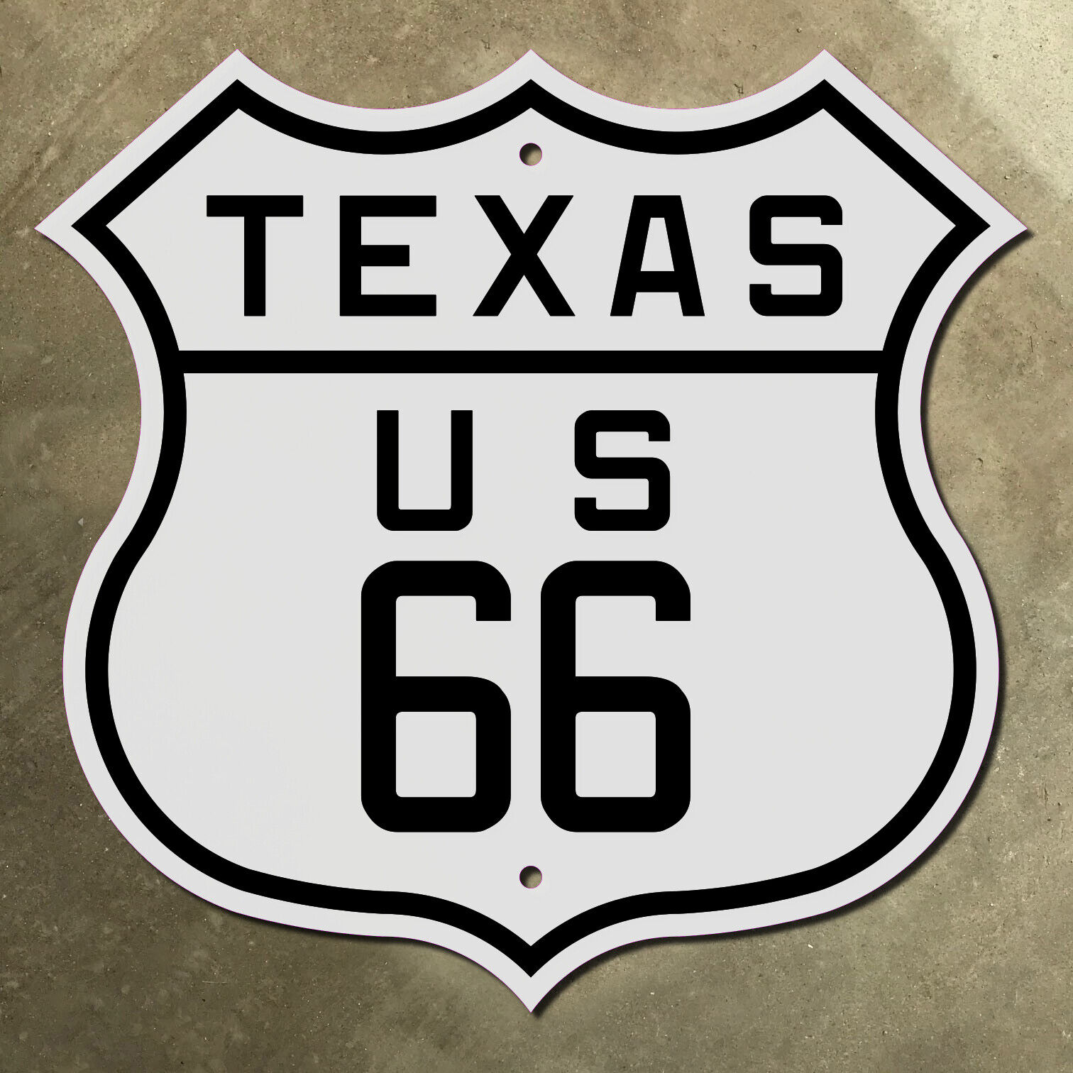 Texas US route 66 Amarillo Glenrio Shamrock highway 1926 sign mother road 12x12