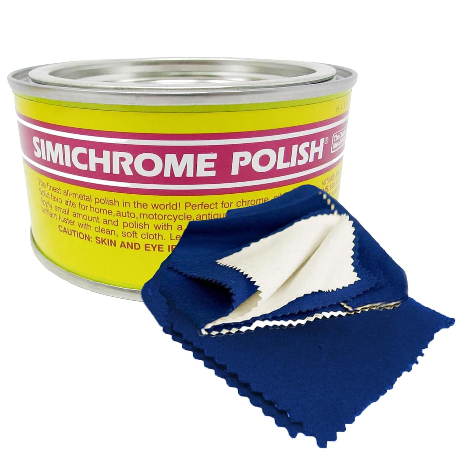 Simichrome Metal Polish 250g Cloth Chrome Aluminum Stainless Steel Shine Restore Simichrome Metal Polish 250g Cloth Chrome Aluminum Stainless Steel Shine Restore