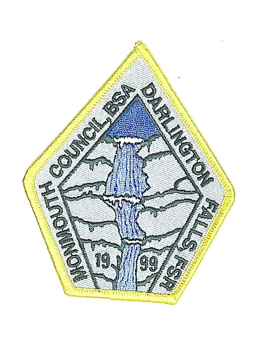1999 Monmouth Council Darlington Falls FSR Boy Scout Patch BSA