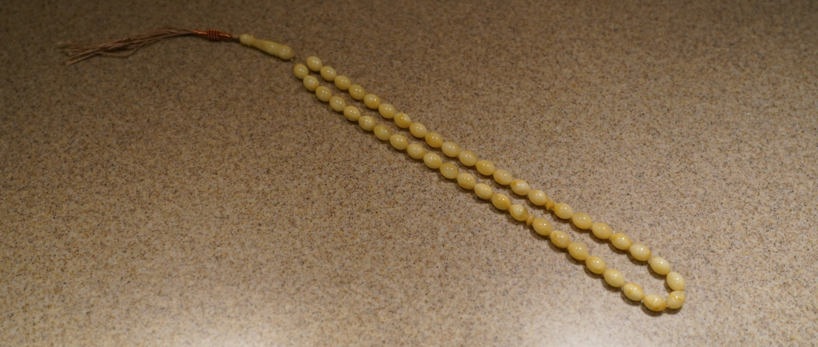 Natural Baltic Amber Prayer 45 Olive Beads Misbaha Tasbih Komboloi Rosary 28g Natural Baltic Amber Prayer 45 Olive Beads Misbaha Tasbih Komboloi Rosary 28g