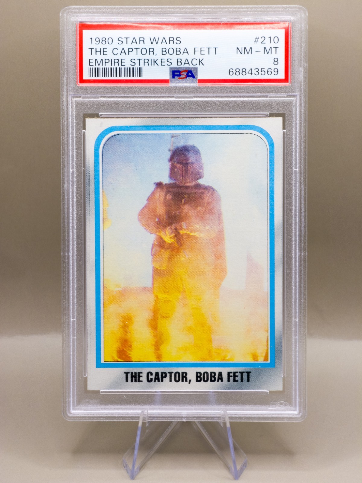 1980 Topps Star Wars S2 Empire Strikes Back #220 Bounty Hunter Boba Fett PSA 8