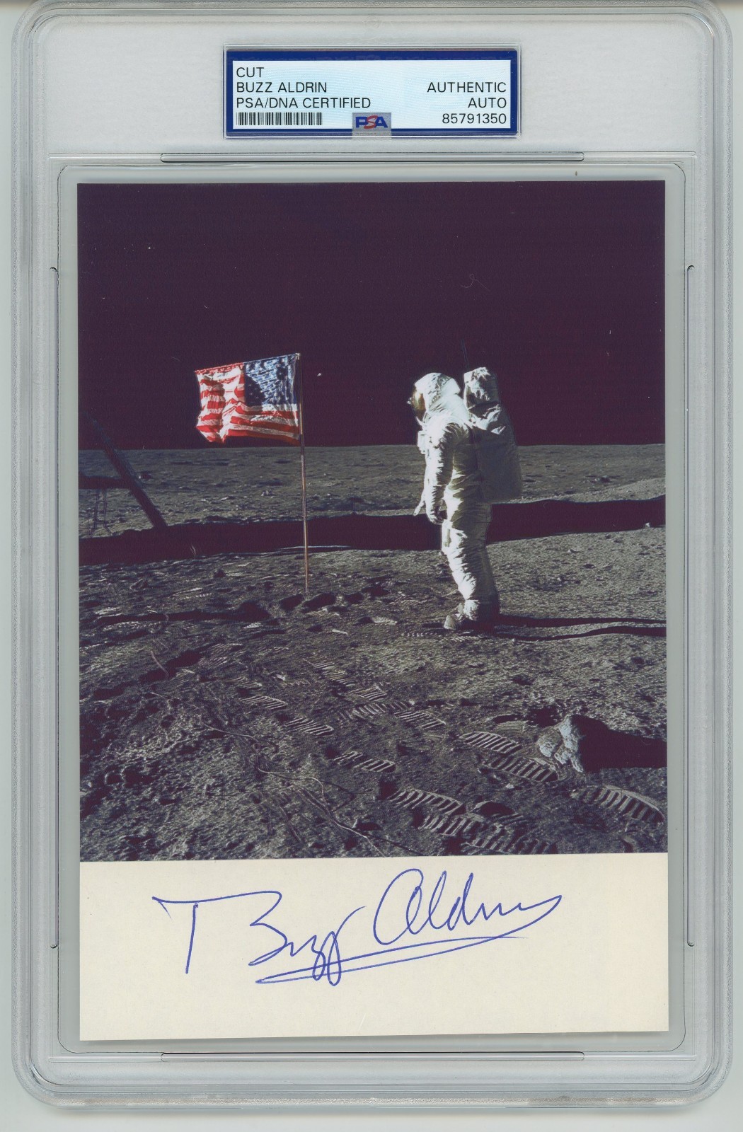 Buzz Aldrin ~ Signed Autographed Moonwalker Apollo 11 ~ PSA DNA Encased