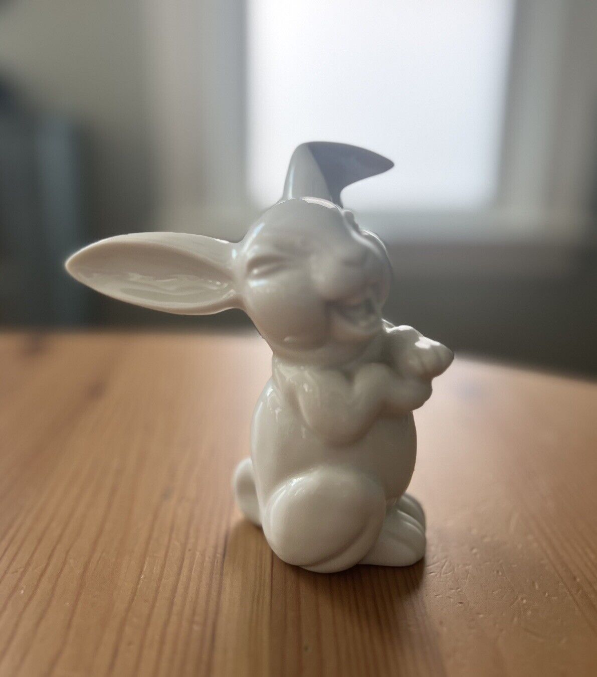 Vintage Rosenthal Laughing White Bunny Rabbit Porcelain Figurine Germany