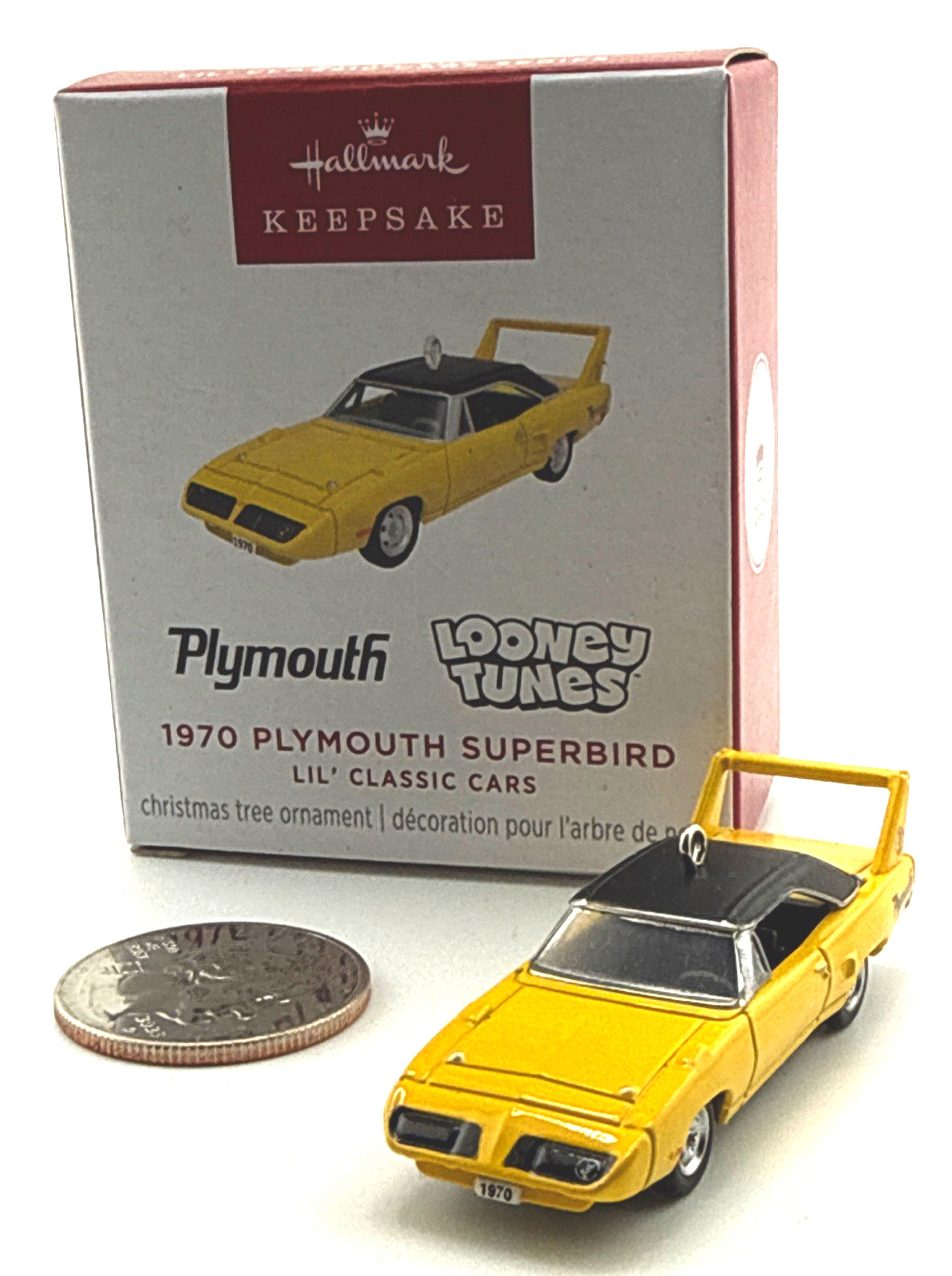2026 Hallmark Ornament 1970 Plymouth Superbird Miniature 0.75 Lil Classic Car