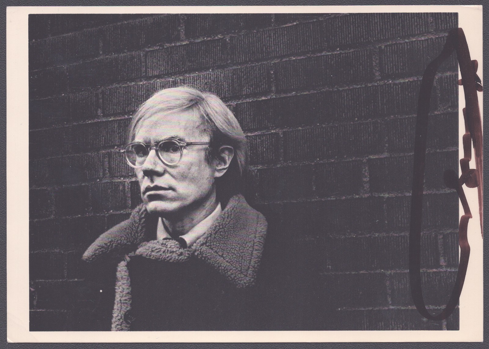 ANDY WARHOL - PICTURE POST CARD SIGNED