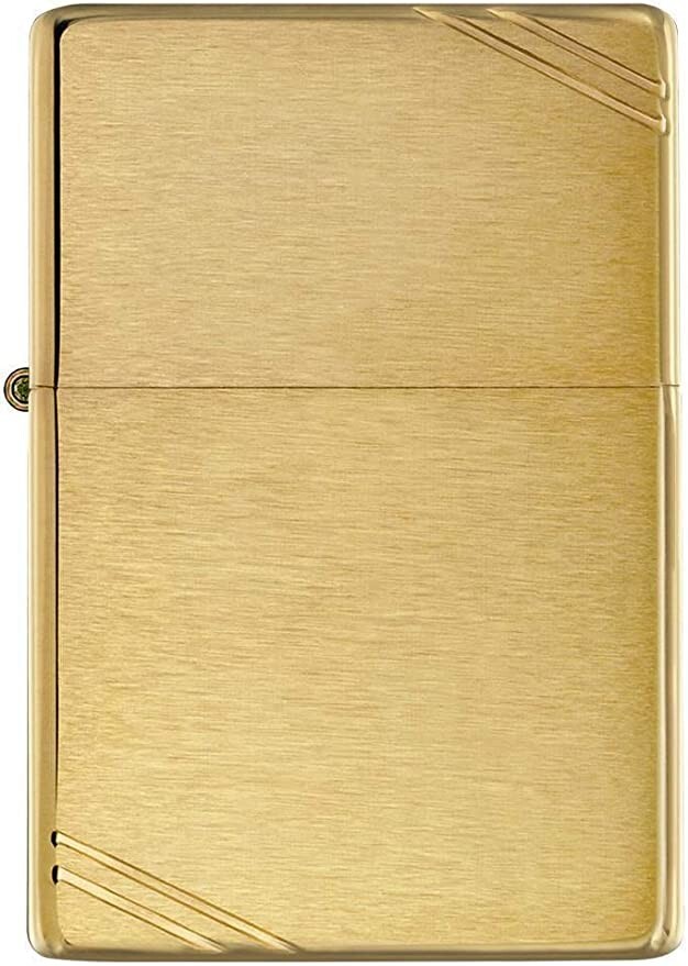 Zippo 240 Vintage with Slashes Brushed Brass