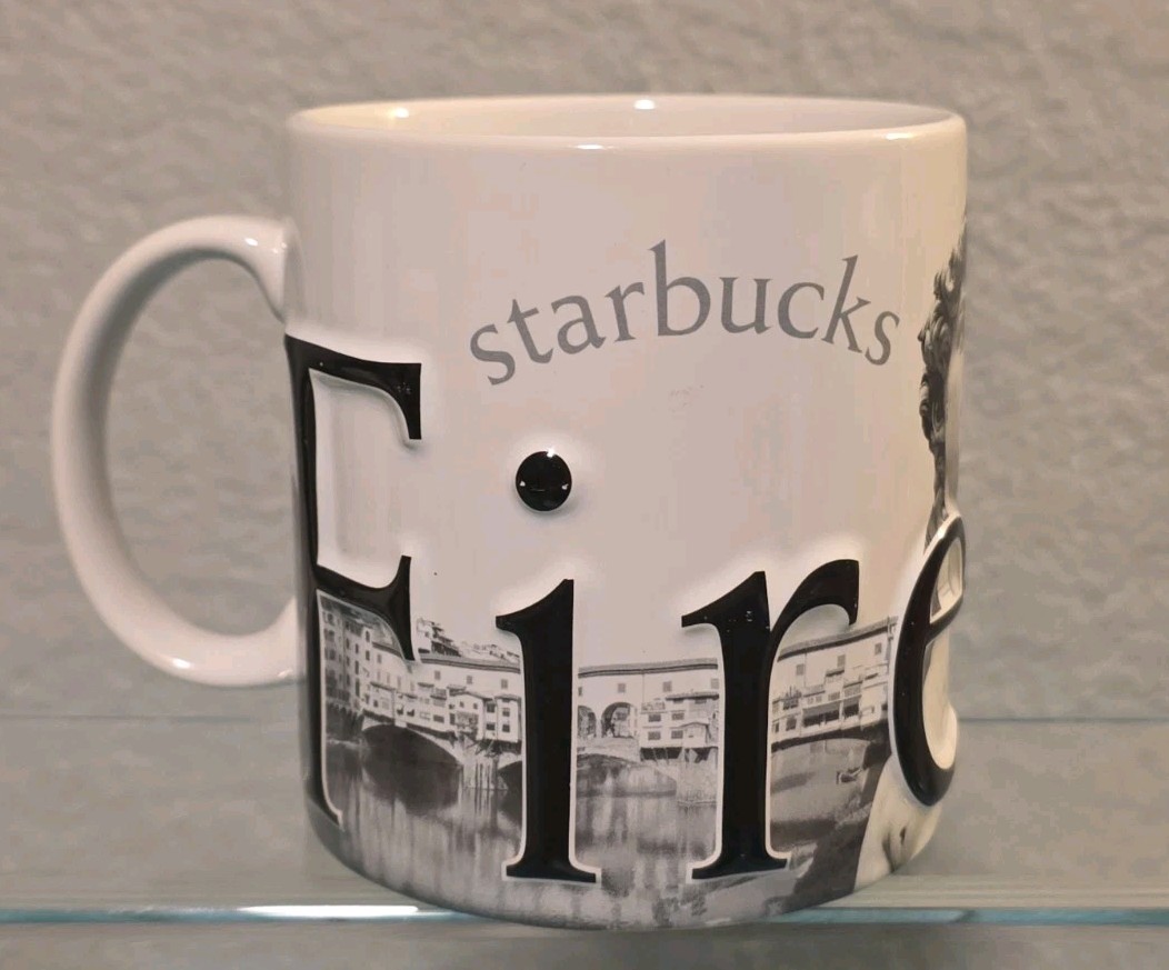 🔥Starbucks Firenze II Coffee Cup Italian 2003 Collector Series🔥