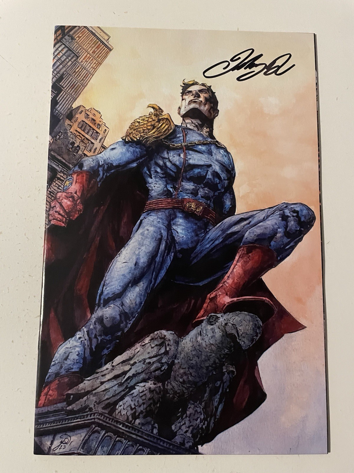 The Boys 1 Signed Johnny Desjardins Homelander Virgin Variant Ltd 1500