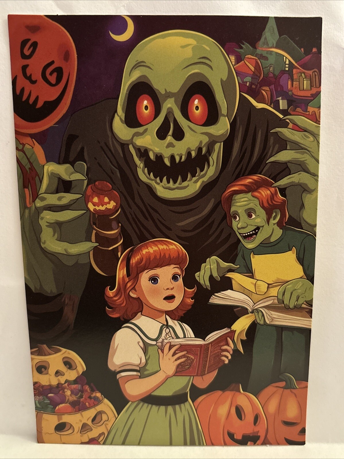 Halloween Vintage Style Unused Spooky Postcard Greeting Card 4x6 Halloween Vintage Style Unused Spooky Postcard Greeting Card 4x6