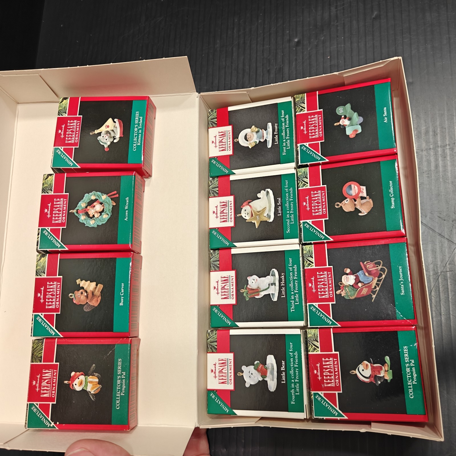 Lot of 12 Vintage 1990 Hallmark Keepsake Miniature Ornaments Frosty Friends...