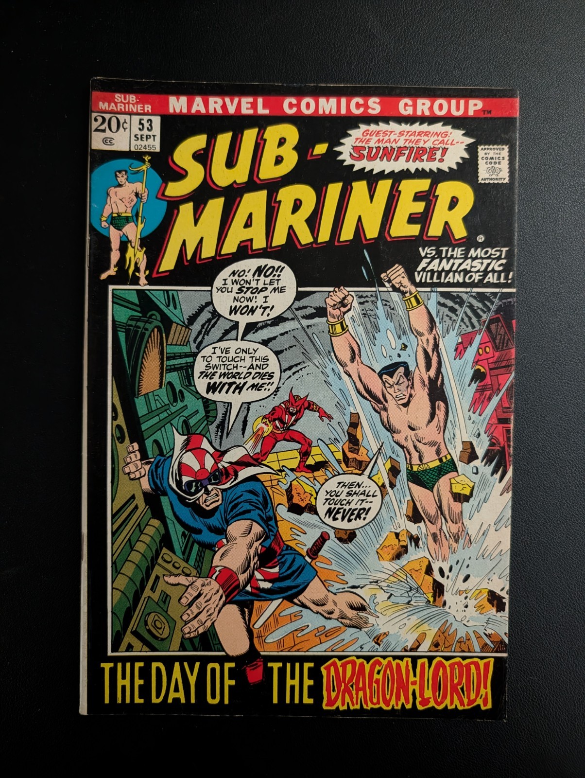 Sub-Mariner #53: VF- : Sal Buscema Cover: Marvel 1972