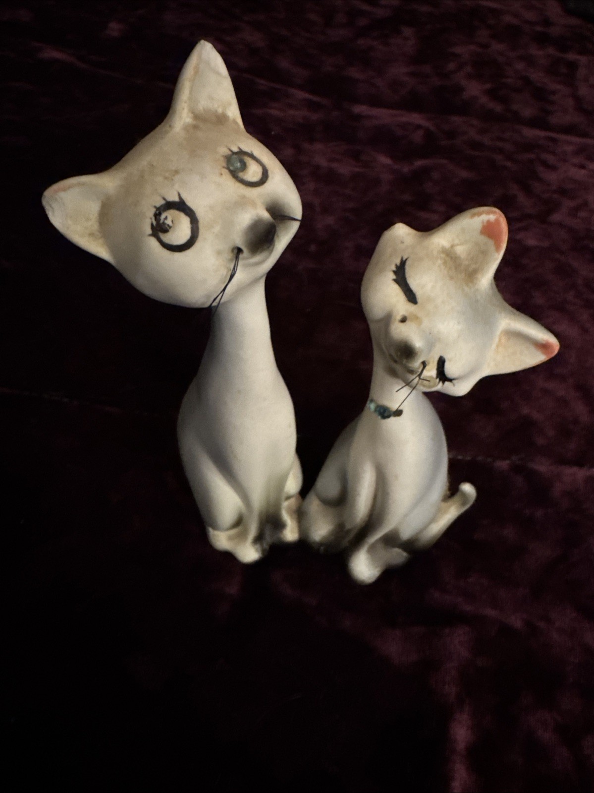 Vintage Siamese Cat Salt & Pepper Shakers MCM