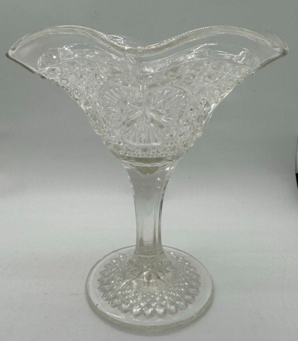 Vintage HOBSTAR CLEAR Imperial Glass 5\