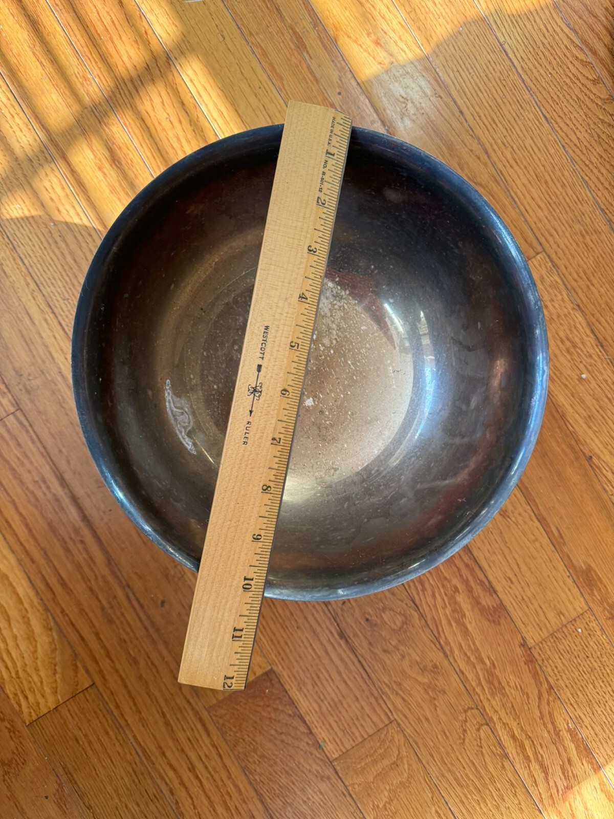 Vintage 1960s Sheridan Taunton Silversmith Footed Large Pedestal Bowl 10