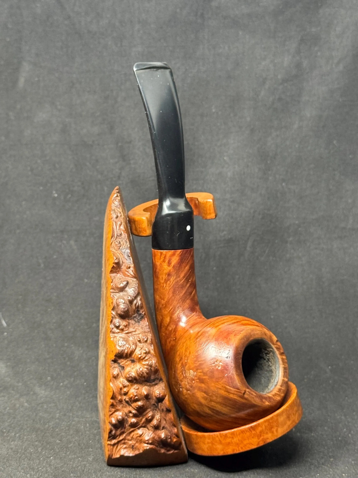 Vauen Luxus 3075 Smooth Bent Apple | Exceptional Bird's Eye Briar | German