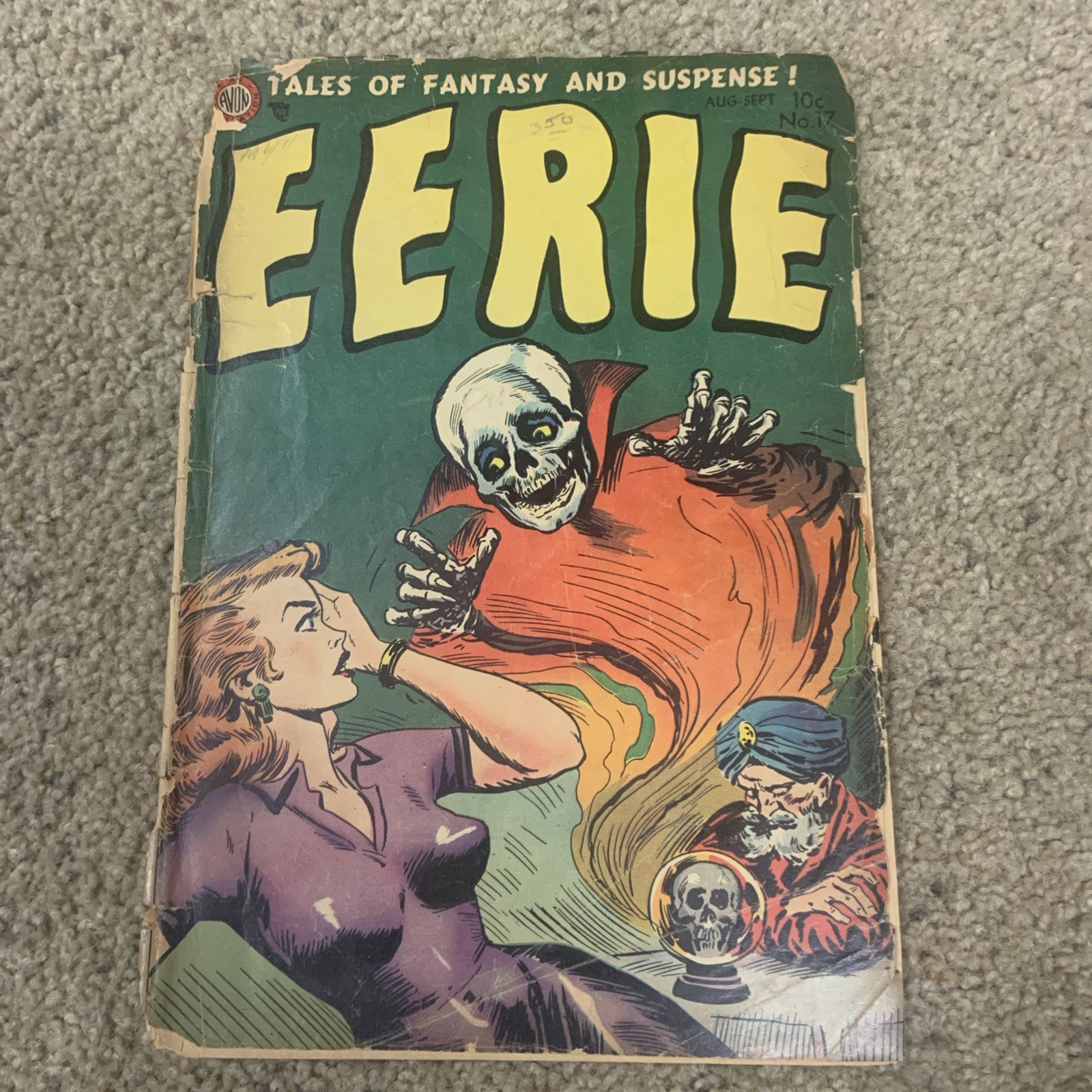 Eerie #17 PCH, Good Girl Art, Skull Cover, Avon Headlights Cvr Poor Condition