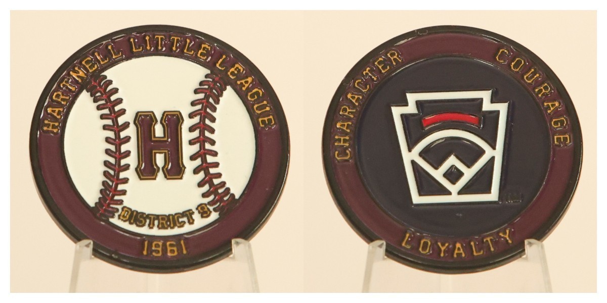Hartnell Little League District 9 1961 Character Challenge Coin  3#G