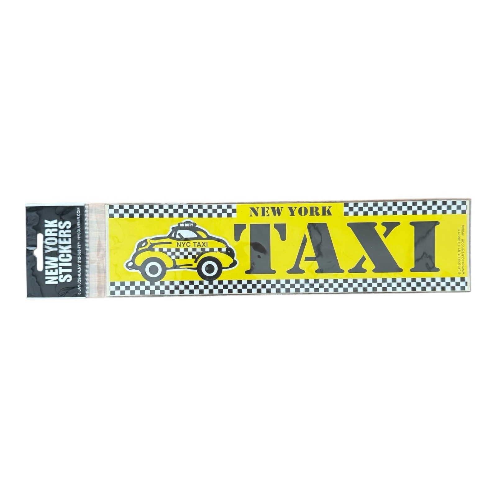 New York Taxi Bumper Sticker 12\