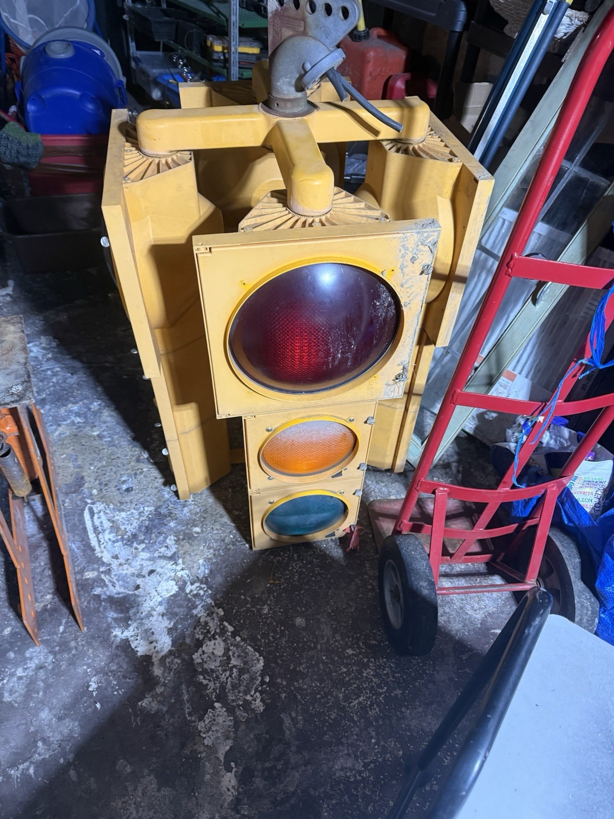 Old Antique Vintage Four-Way Traffic Light