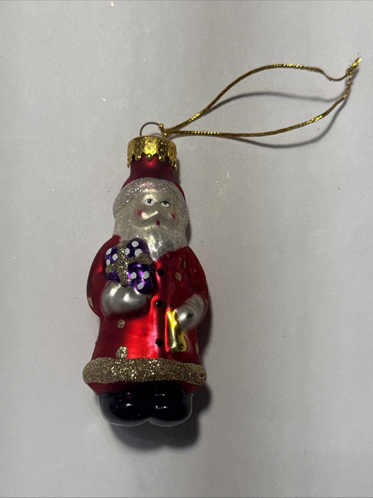 Unique Treasures Glass Ornament Christmas Santa