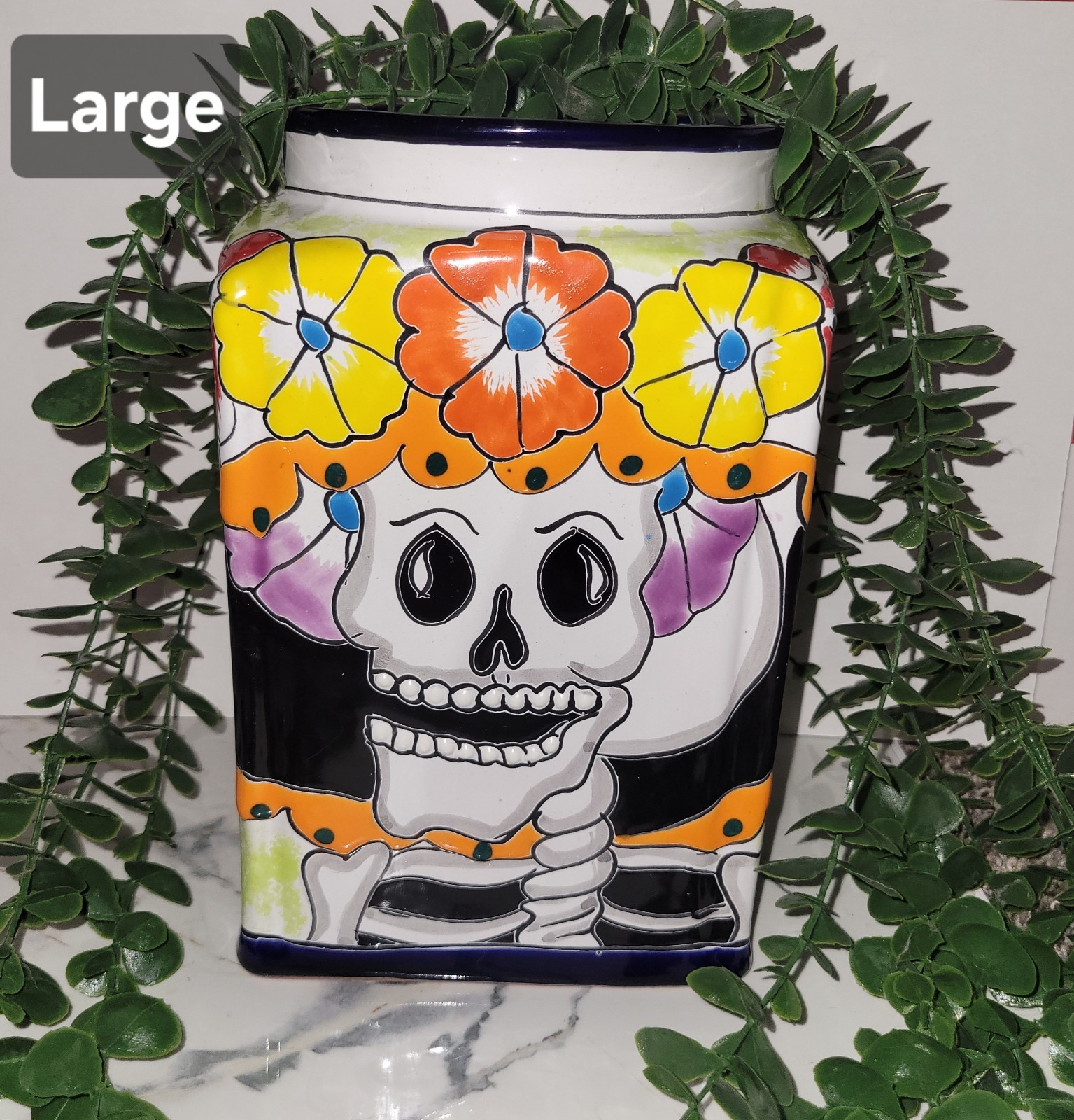 Authentic Hand-Painted Talavera Ulises Mexico 9\