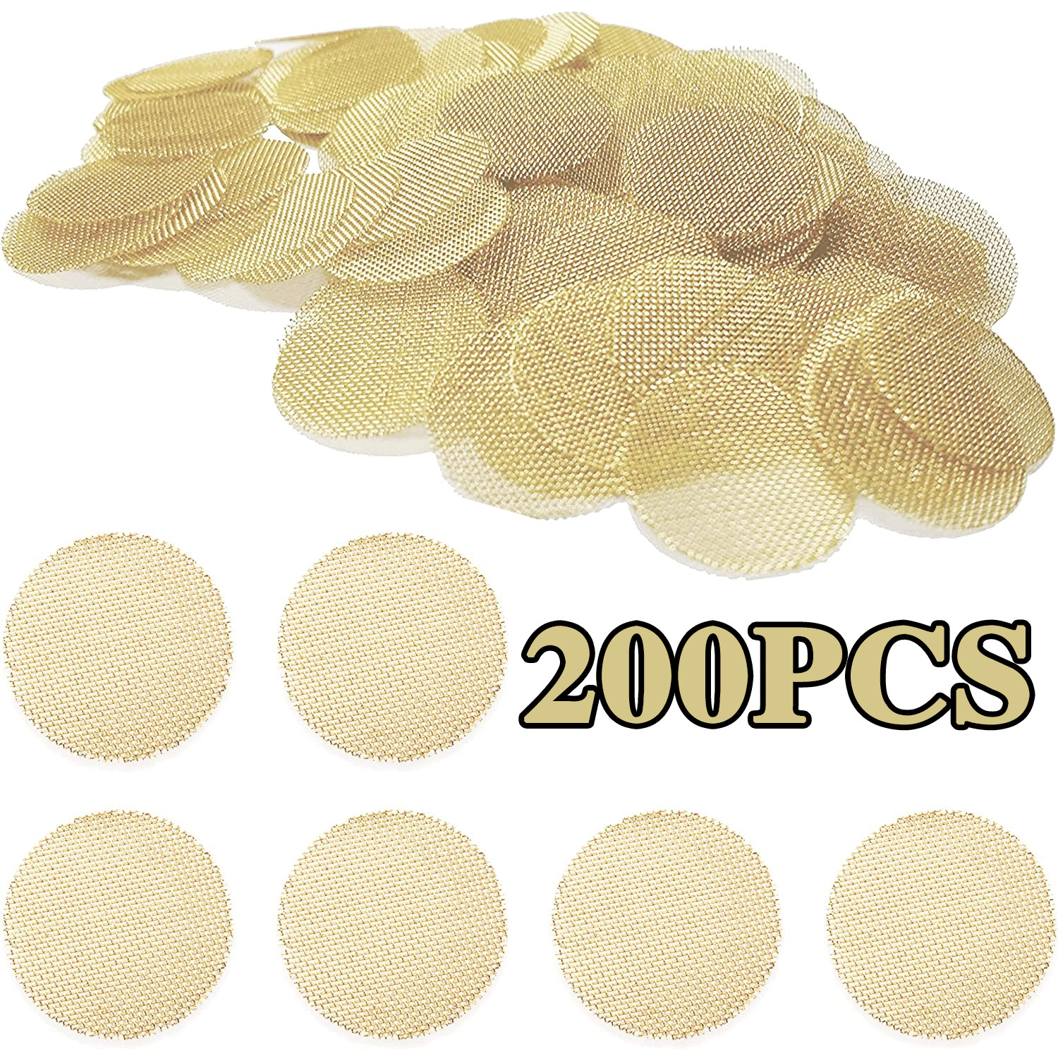 200 Pcs 1 /2 Inch 12 .66mm High Quality Brass Pipe Screens Made In USA