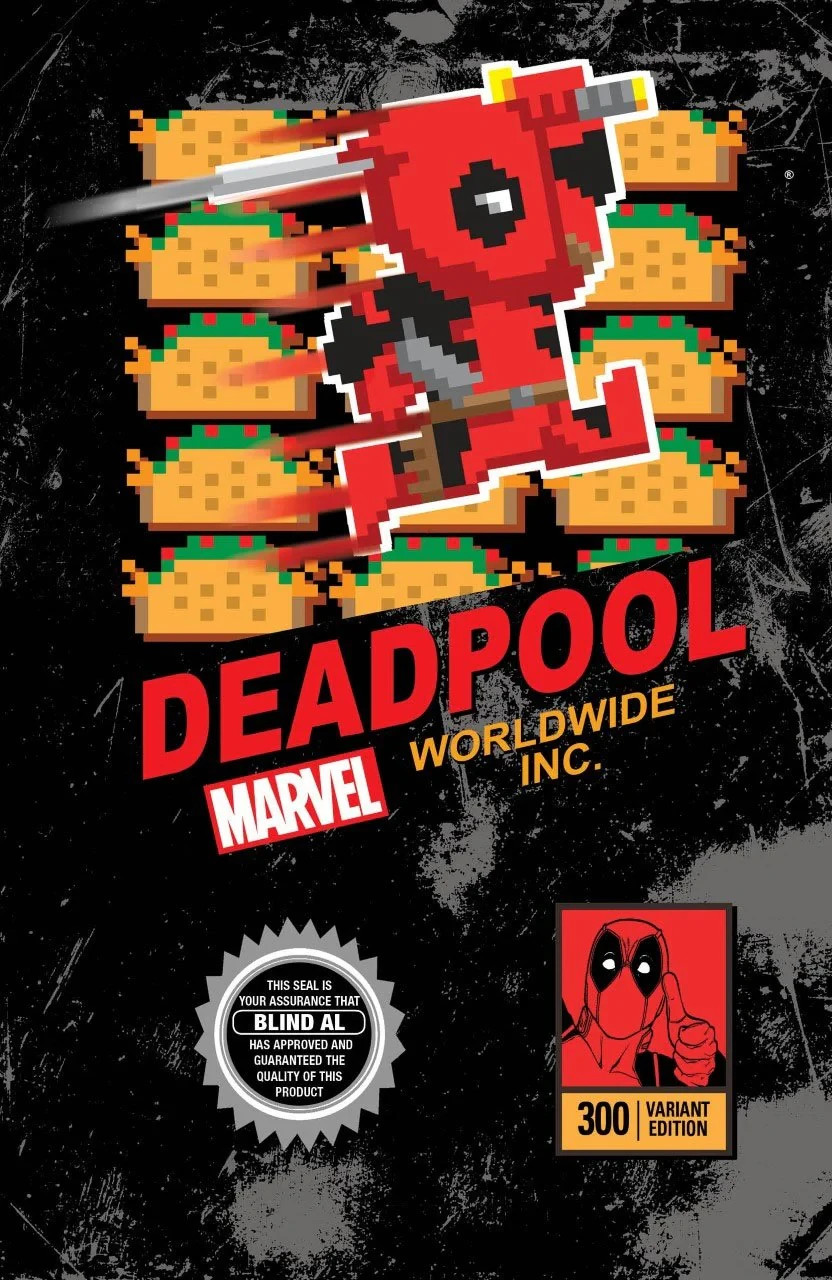 💥 DESPICABLE DEADPOOL #300 WAITE 8-BIT SUPER MARIO BROS GAME BOX VARIANT VF/NM
