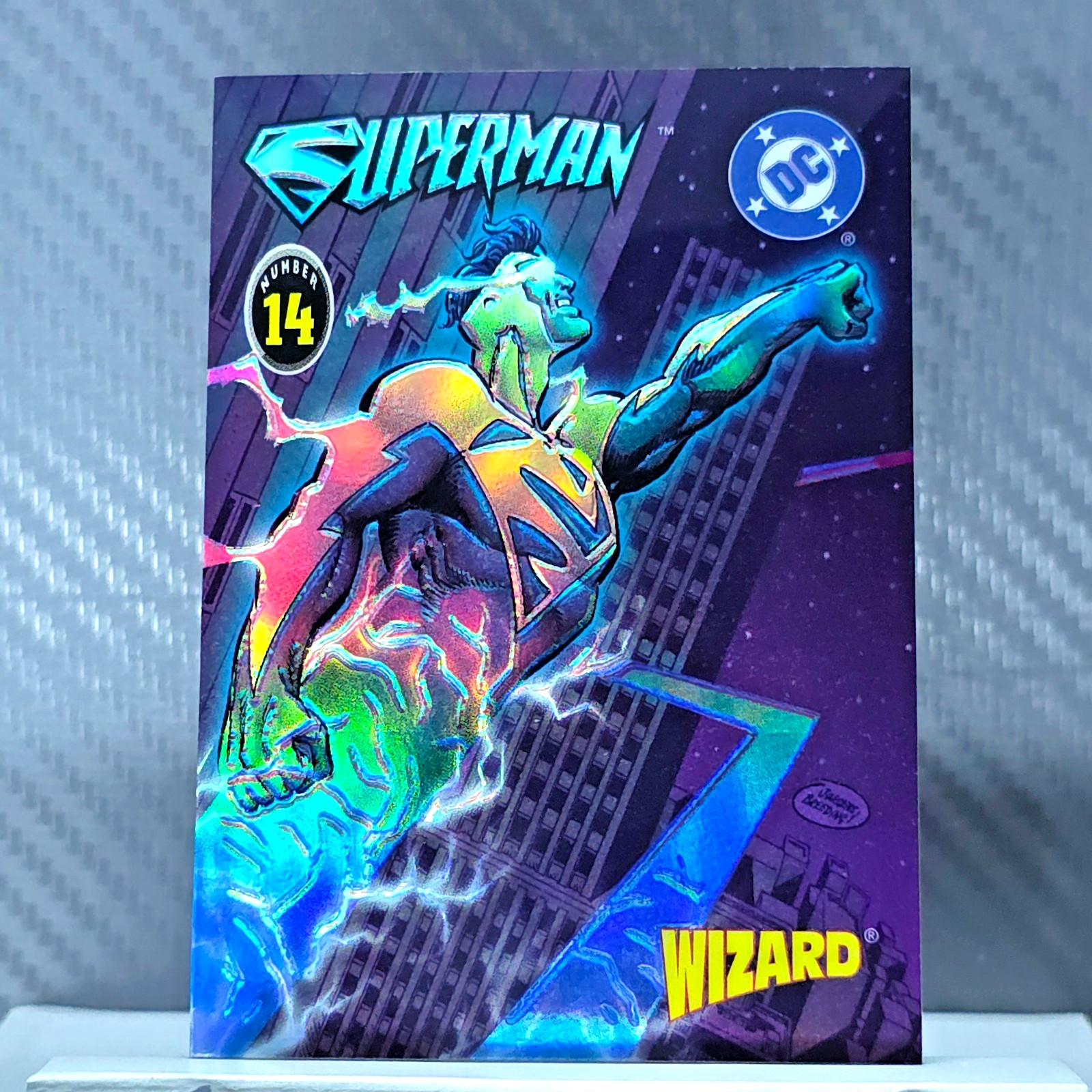 Superman 1996 Wizard DC Promo HOLOCHROME #14