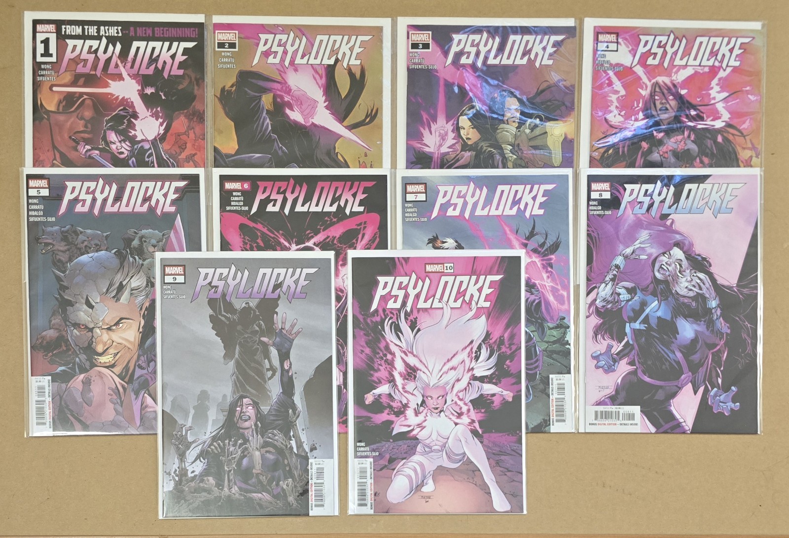 Psylocke #1-10 (2024) Complete Series Alyssa Wong Vincenzo Carratù