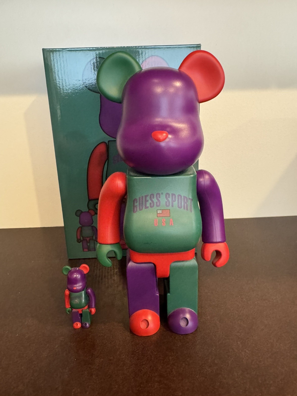 Medicom Toy Bearbrick GUESS SPORT LOGO 400% 100% Be@rbrick LTD Multi Color US