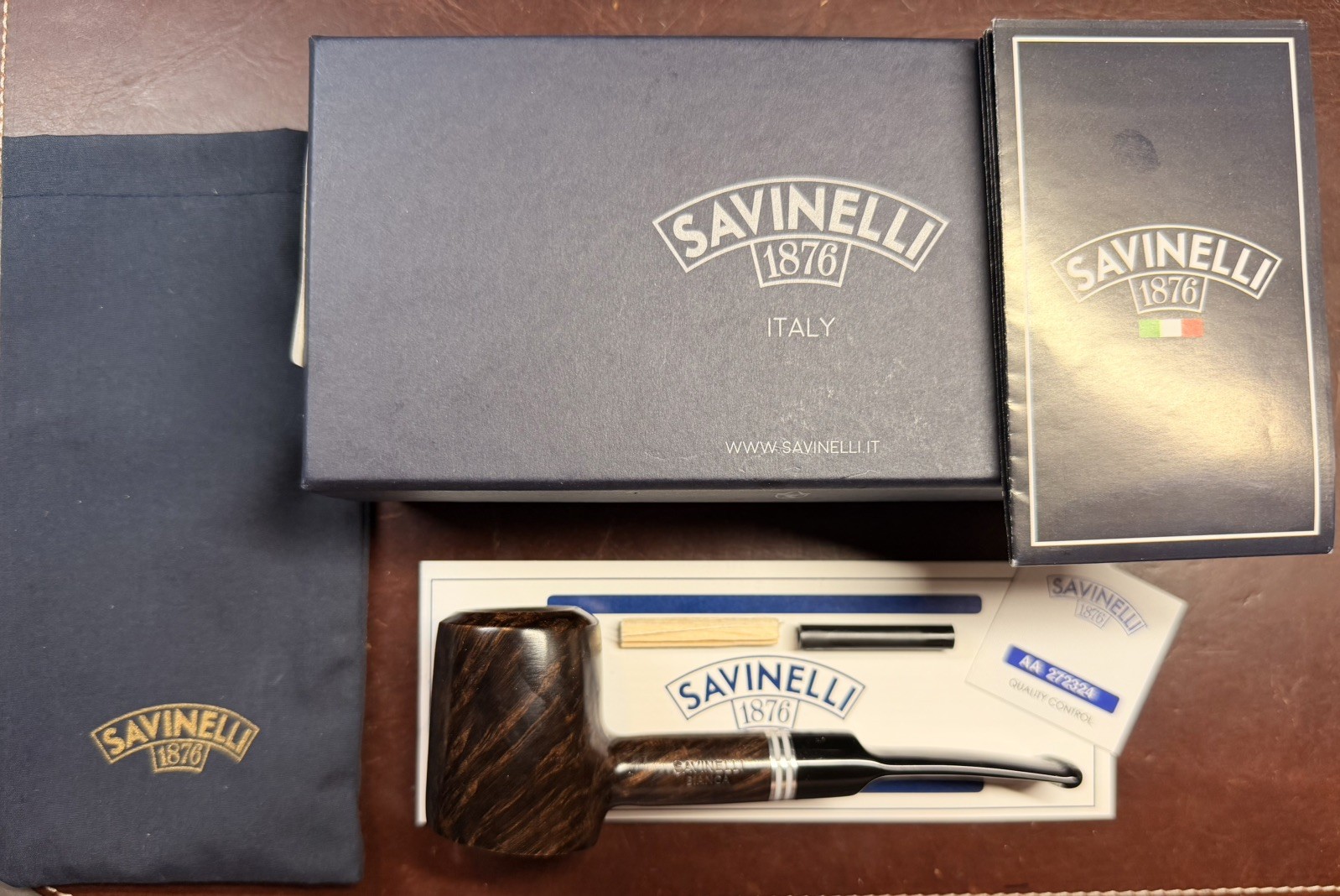 Savinelli Bianca Smooth (310 KS) (6mm)...Mint In Box...Italy