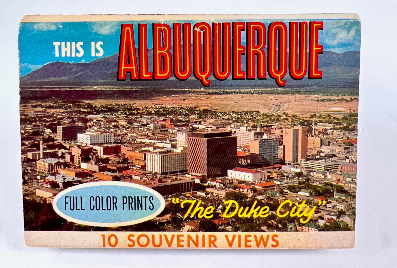 Vtg. Mini Albuquerque, NM The Duke City Souvenir Fold Out 10 Scenic Pictures