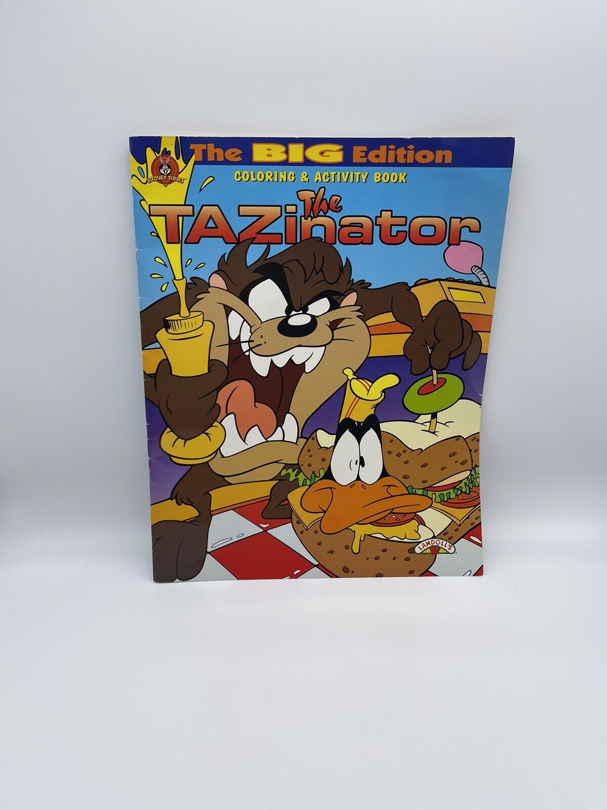 Vintage 1997 Looney Tunes TAZ Large Coloring Activity Book