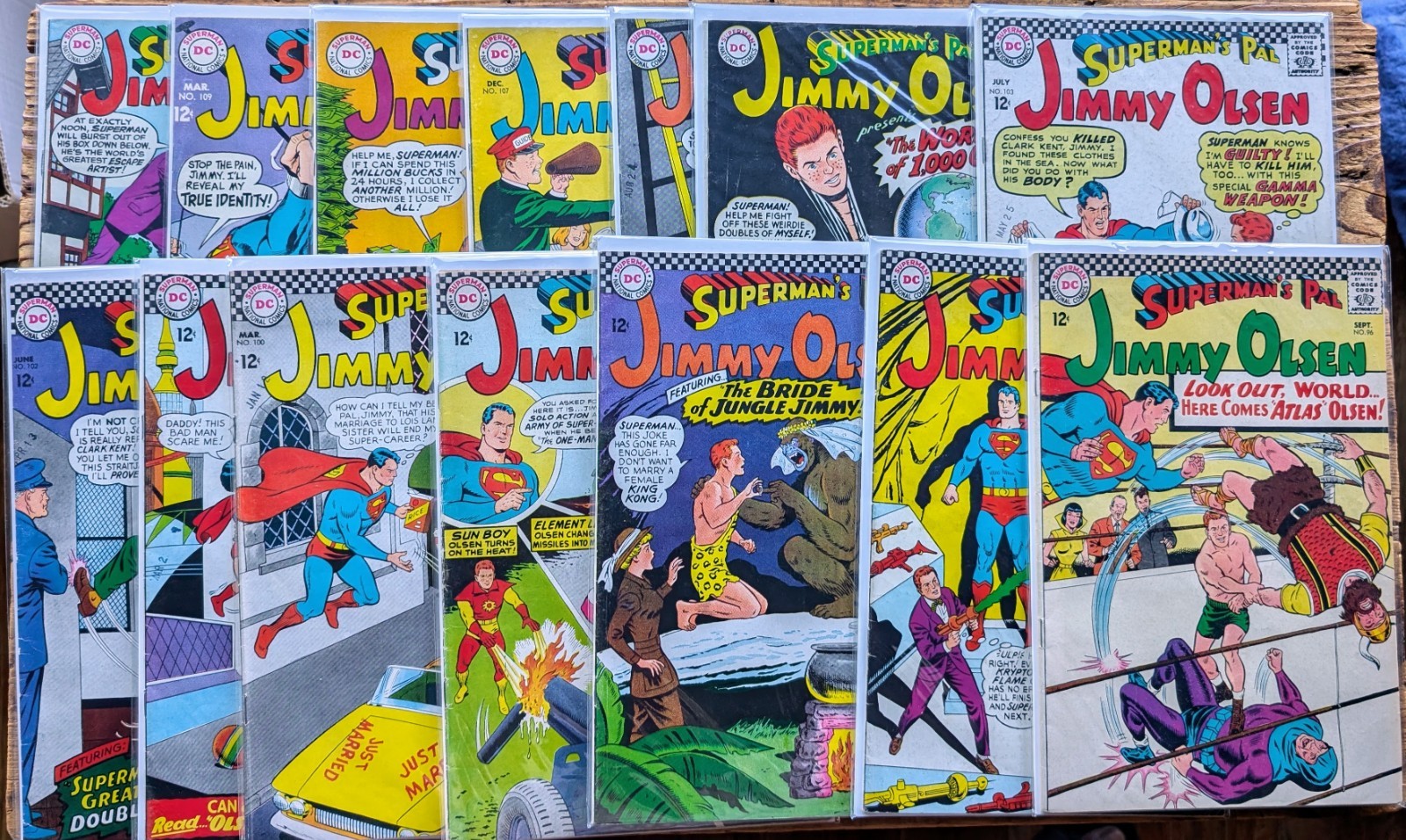 JIMMY OLSEN (SUPERMAN'S PAL) 14 Issues DC Silver Age Mid-Grade-Read Description