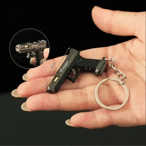 G.34 Keychain,Metal Gun Keychain Mini Pistol Keychain for Man,Son,Collector G.34 Keychain,Metal Gun Keychain Mini Pistol Keychain for Man,Son,Collector