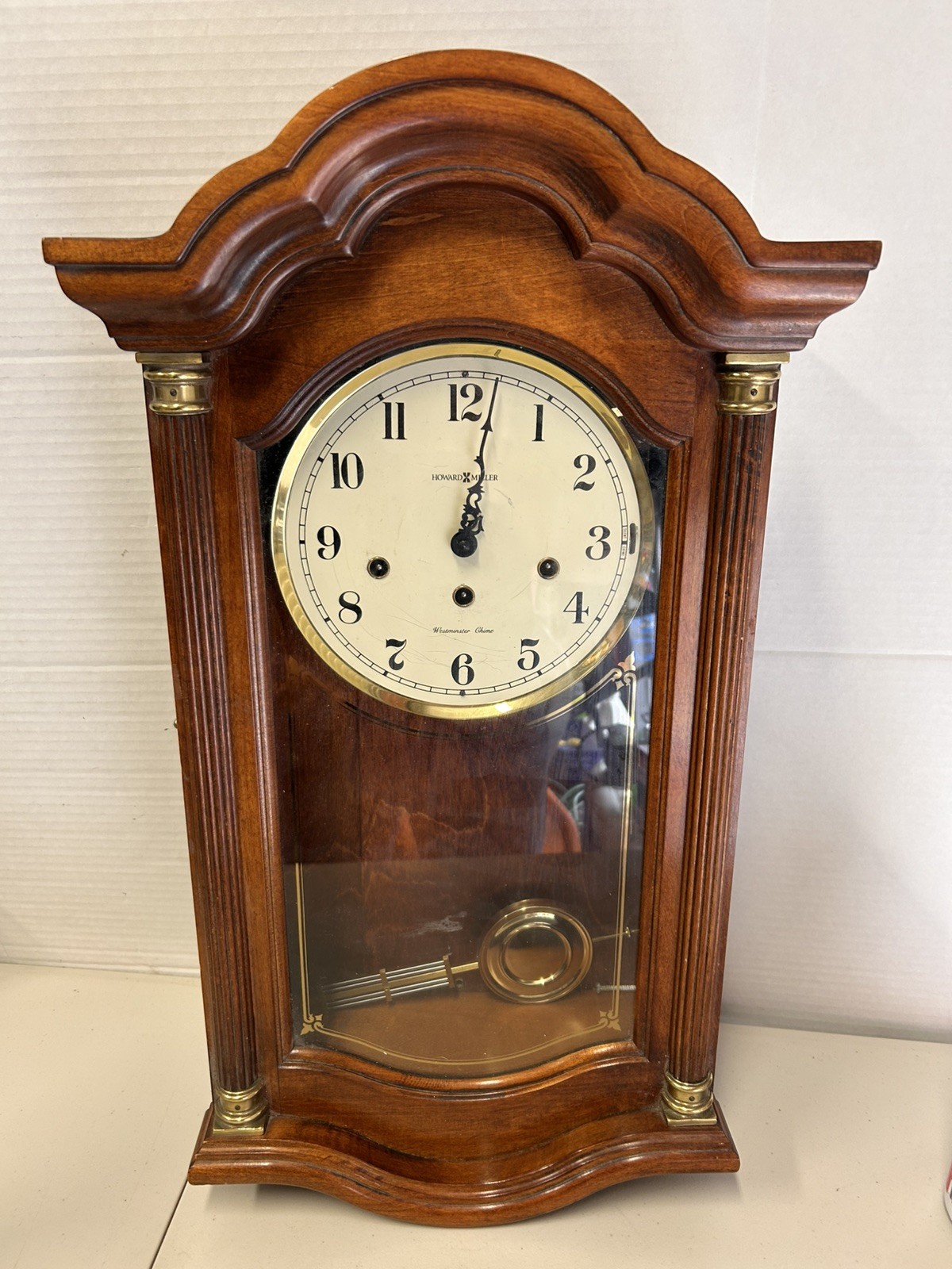 Howard Miller 613-231 Pembrook Westminster Wall Clock 351-030A Ticks Repair