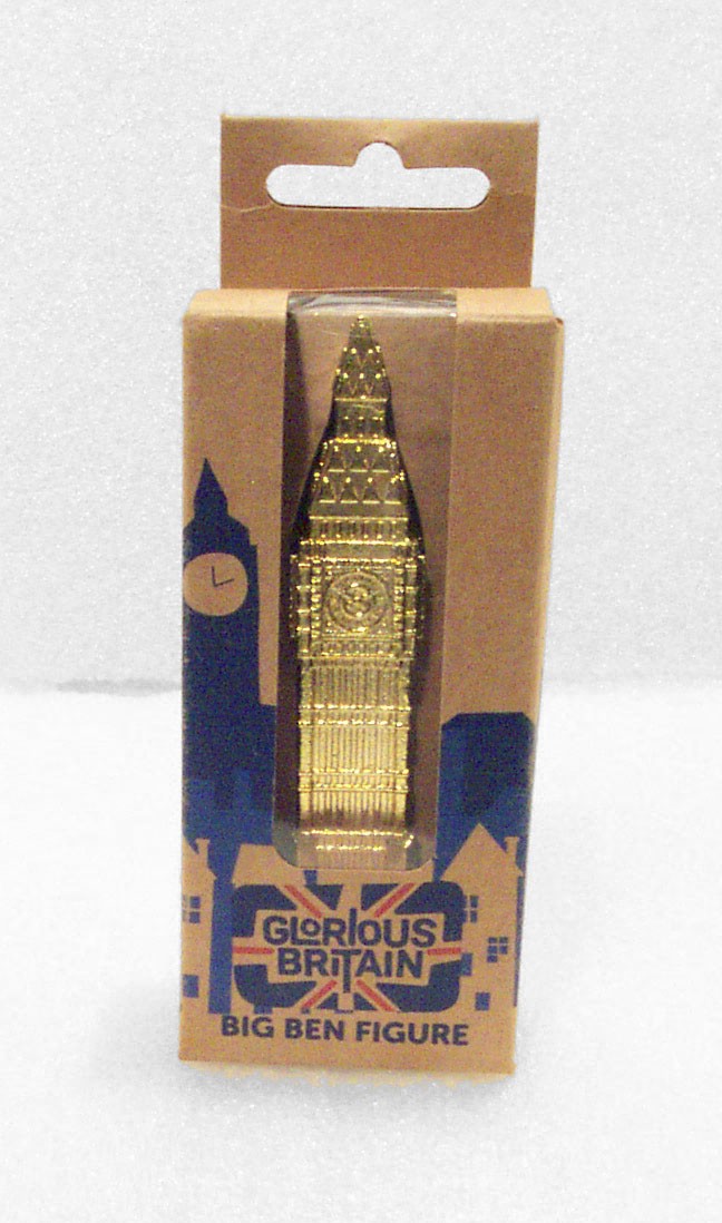 BIG BEN Figurine Clock Tower London England Glorious Britain 4” Gold Metal