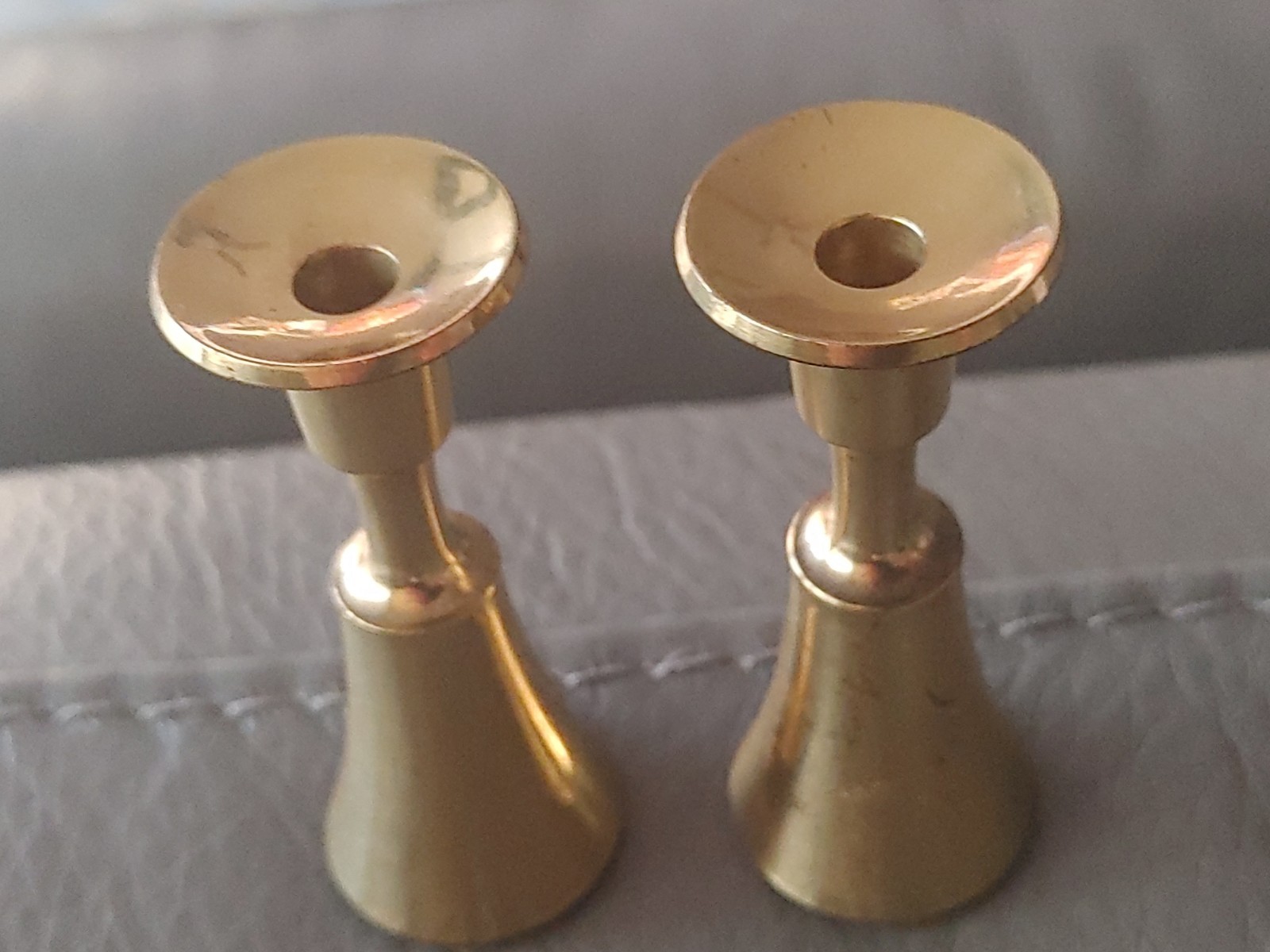 Dansk Solid Brass Candlesticks Set of 2 Jens Quistgaard 3