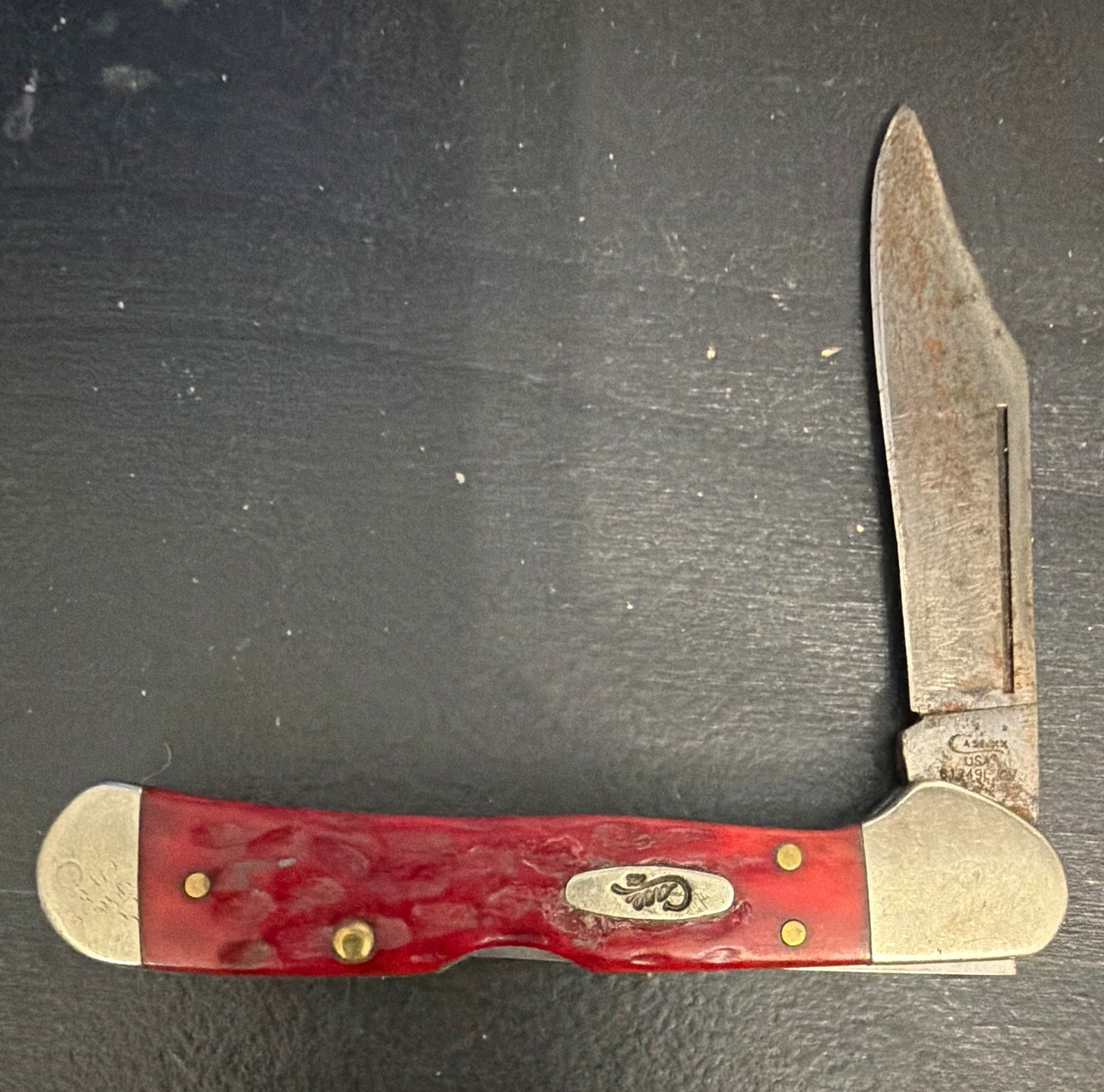 Vintage Case XX Red Bone 1-Blade Pocket Knife