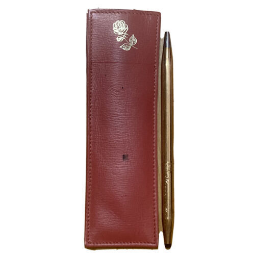 Gold Cross 14k Pen Comes With Top Grain Cowhide Leather Case