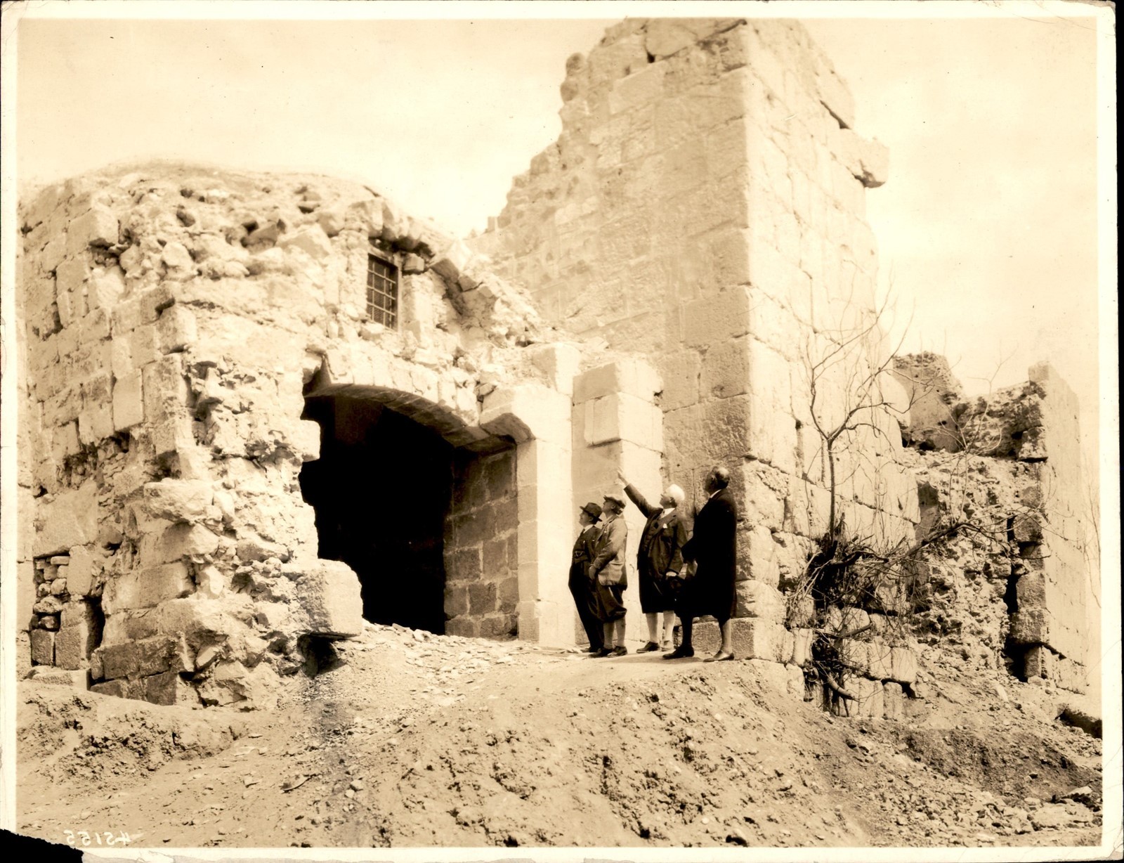 GA317 Approx 1920s-30s Orig Photo ANCIENT WALL OF DAMASCUS WHERE ST PAUL ESCAPED