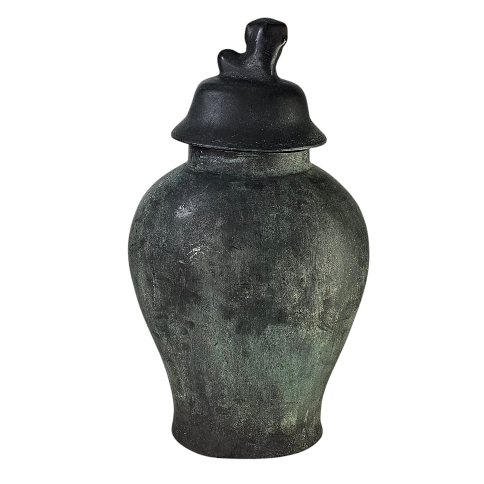VTG Maitland Smith Bronze Lidded Urn 15.5