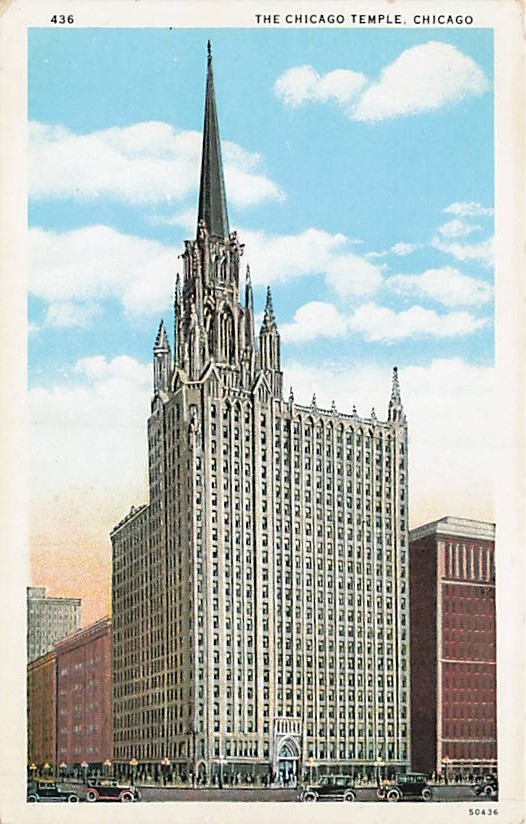 Postcard IL: The Chicago Temple, Chicago, Illinois WB Postcard IL: The Chicago Temple, Chicago, Illinois WB